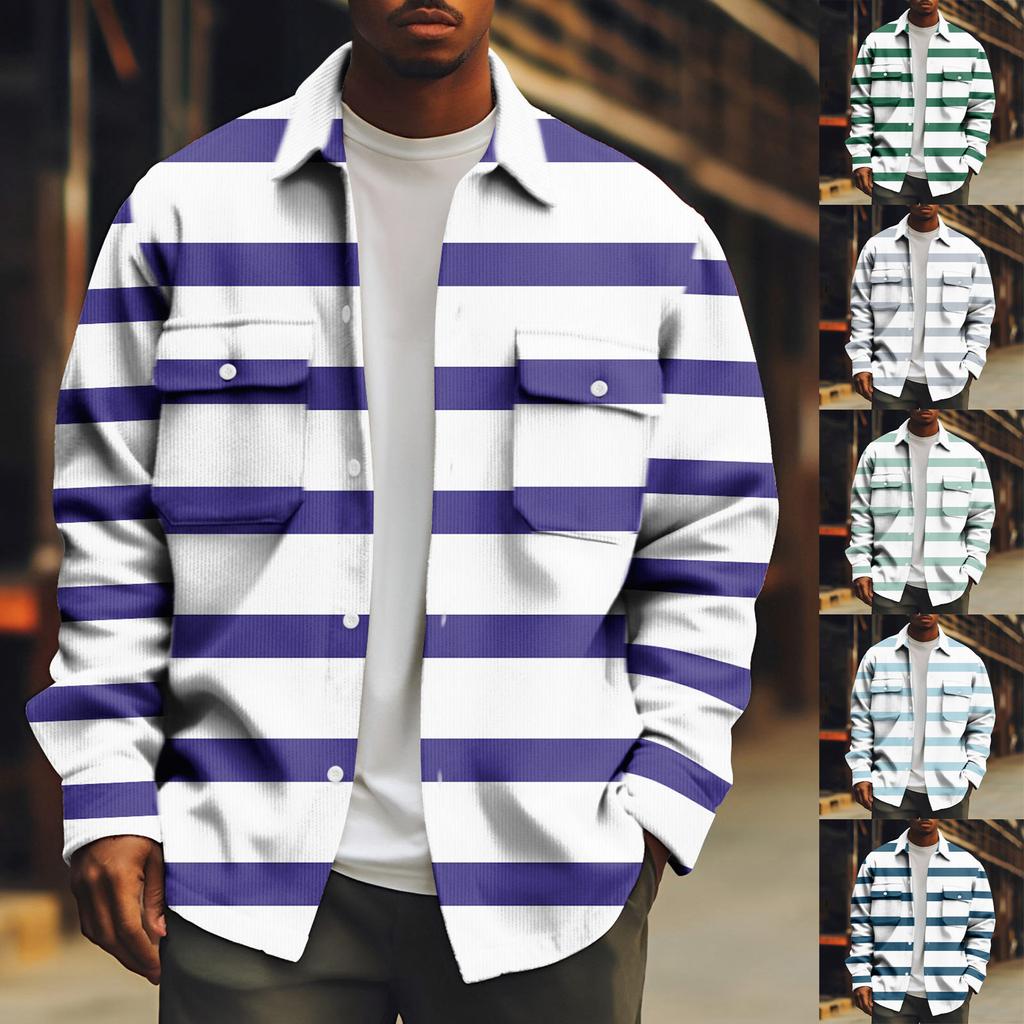 Pánská sportovní bunda s dlouhým rukávem ležérní módní bunda s klopou a dlouhým rukávem