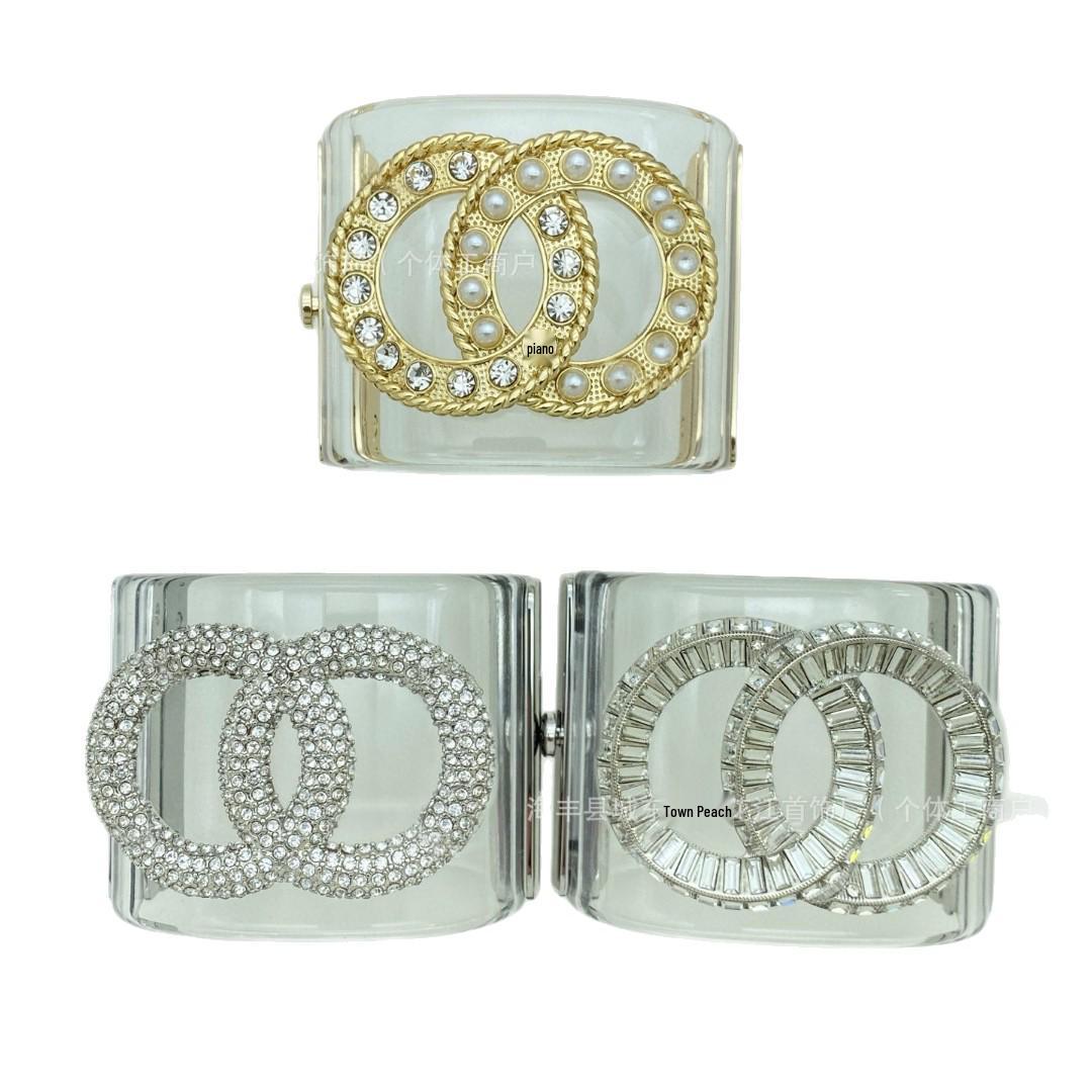 Xiangjia 2025 Высококачественный Широкий Ретро Акриловый Браслет - Женский Браслет в Французском Стиле Standard Packaging