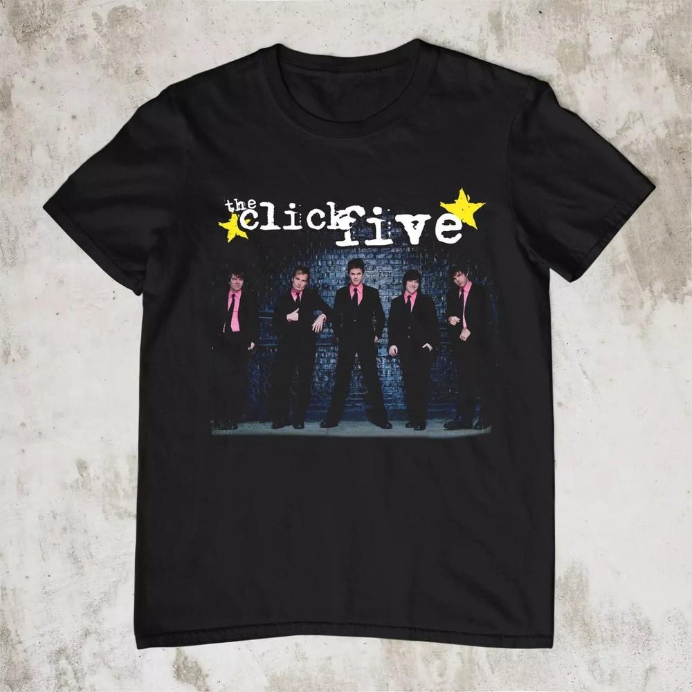 The Click Five - Catch Your Wave Short Sleeve Black All Size T-Shirt Unisex T-Shirt S
