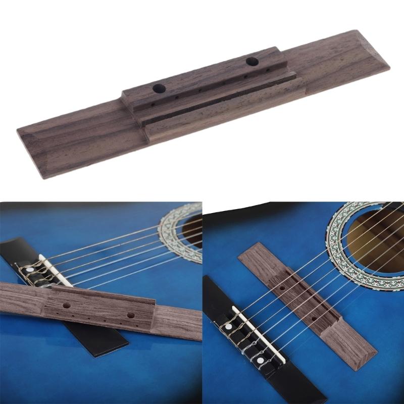 Acoustic Guitar Bridge Rosewood 6 Hole Bridge 41inch Classical Guitar Size Guitar Bridge Guitar Replacement Parts
