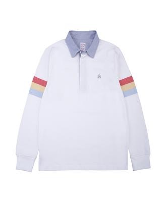 BROOKS BROTHERS Rugby Shirt (White) (Bbntmm9193Aes)