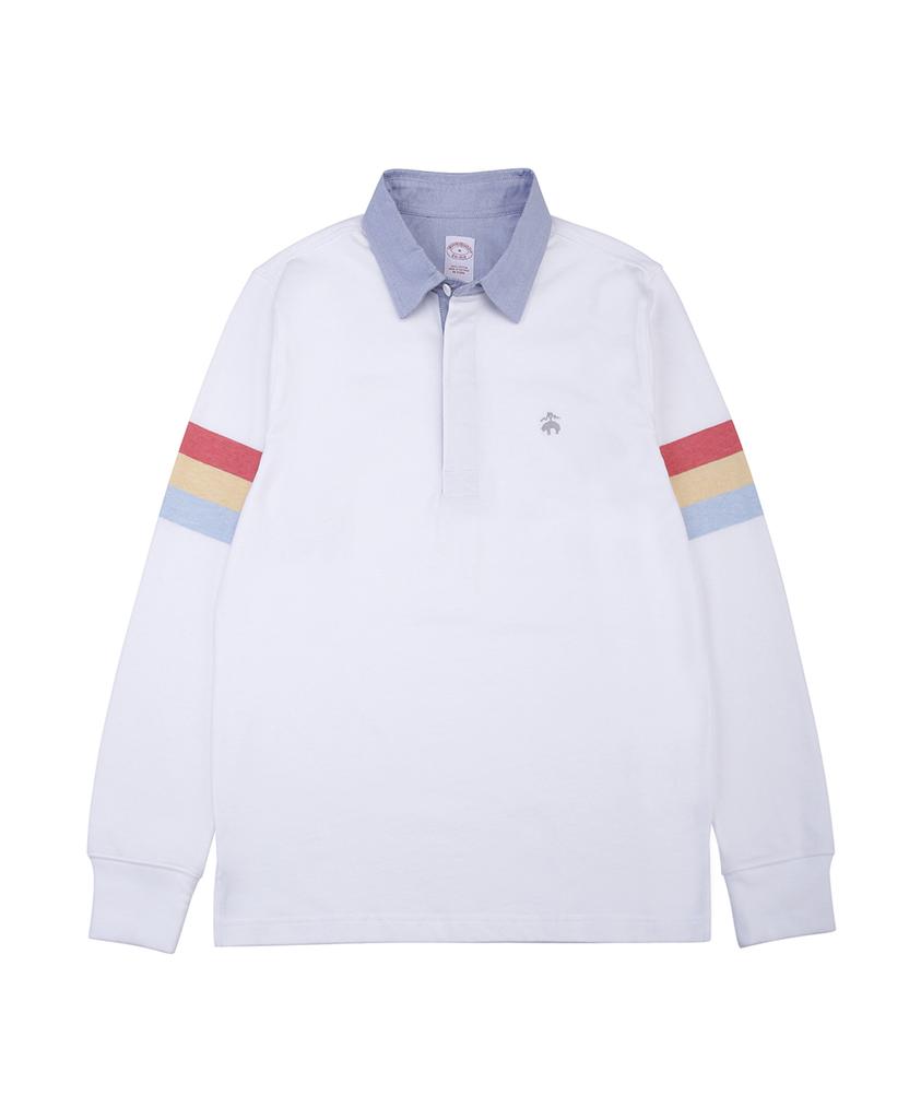 BROOKS BROTHERS Rugby Shirt (White) (Bbntmm9193Aes)