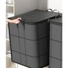 Thickened Large Capacity Storage Bag, Portable Wearable Organizer for Clothes Quilt Blanket, Foldable Closet Storage Box