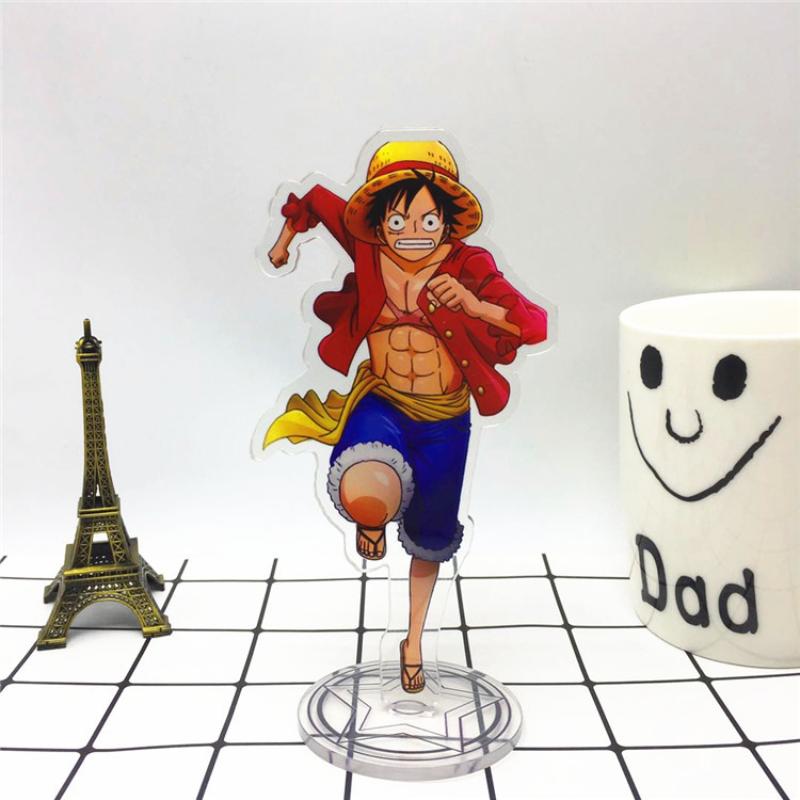 Support en acrylique, pièce de dessin animé, modèle de jouets OP luffy, figurine d'action, pendentif, jouet double face