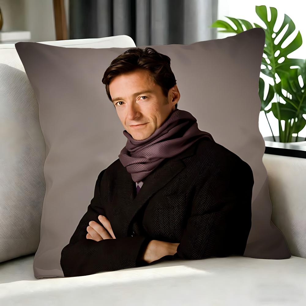 Movie Hugh Jackman Cushion Cover Cushion Cover Set 4Pcs 50X50 45X45 40X40 Pillowcase Decorative Sofa Home Decor