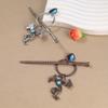 1pc Vintage Dragon Gemstone Hair Stick Gothic Fantasy Style Perfect for Cosplay Looks Unique Mythical Hair Accessory Enthusiasts