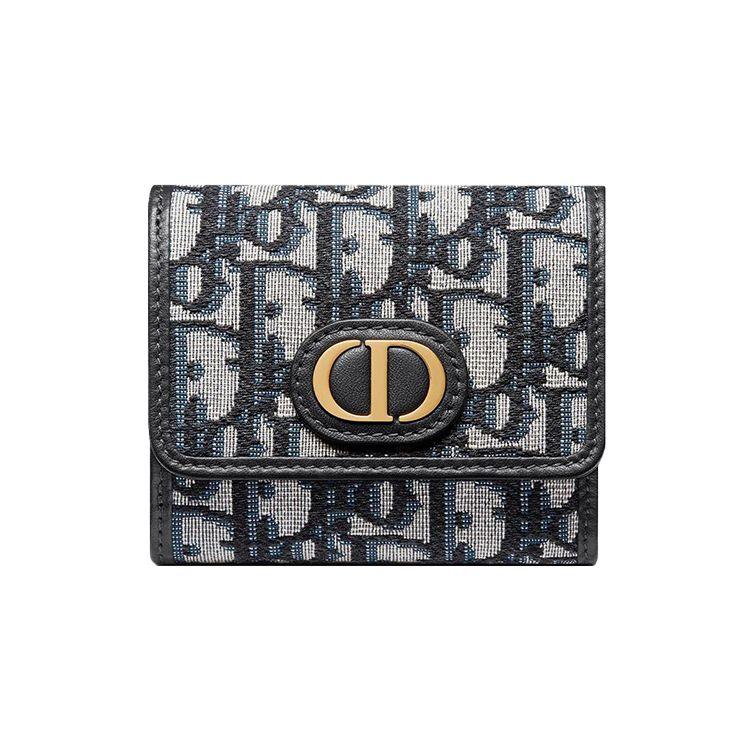 

Dior 30 Montaigne Oblique Print Classic Embroidered Canvas Wallet Women Wallet Denim-Blue S2057UTZQ-M928 Basic Set (Bag+Dust Bag)