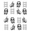 Halloween Nail Stickers Horror  Demons Water Transfer Nail Sticker