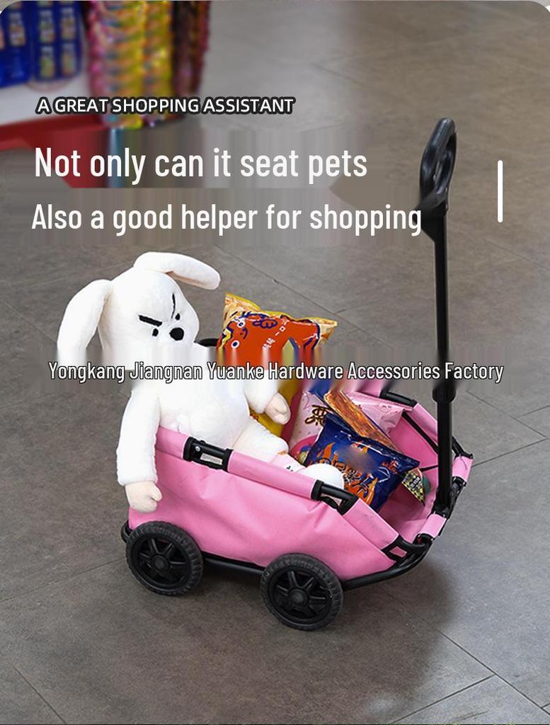 Pet Small Dog Lightweight Foldable Stroller and Pull Cart