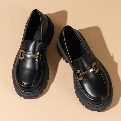 Black Patent Leather Women's Loafers Platform Slip On Shoes for Women  Spring British Tassel Casual Flats Shoes Woman Work