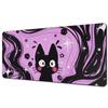 Line Cat Mouse Pad Office Mouse Pad with Wrist Support Games Desk MattNonSlip desk matGaming Mouse pads
