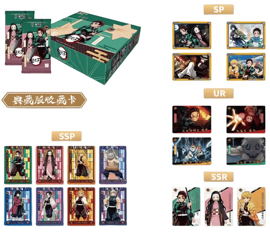Demon Slayer Collection Card Box TGR SP SSP Anime Table Playing Game Board Kids Adult Toys Christmas Gift