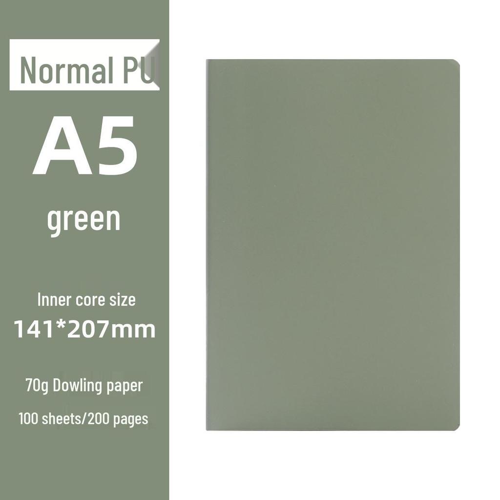 In-Stock A5 PU Leather Notebook with Custom Logo Printing for Business Meetings