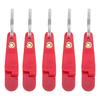 10Pcs Heavy Tension Snap Release Clip Fishing Trolling Padded Release Clip with Key Ring for Planer Board Kite Red