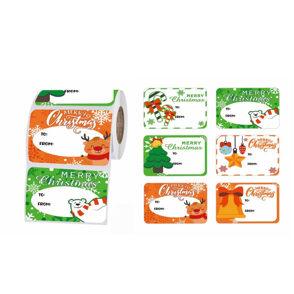 Label Paper Phone Stickers Merry Christmas Children X123
