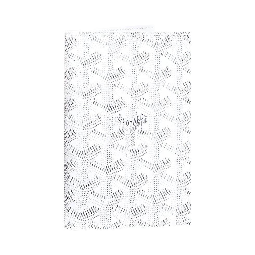 

Goyard Grenelle Monogrammed Flap Pocket Canvas And Leather Card Holder Passport Holder Unisex Accessories White GRENELPMLTY-50CL50X Box(Basic Set+Box)