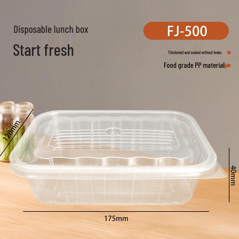 Fang Jia Jie Disposable Rectangular Takeaway Meal Boxes