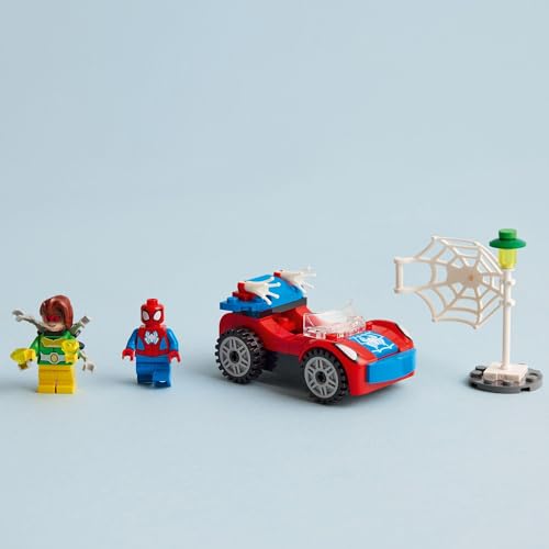LEGO Marvel Spidey and the Amazing Friends Spidey's Car and Doc Ock Toy Birthday Present Block Educational Boys Girls Children 4 Years Old 5 Years