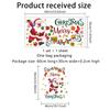 Merry Christmas Stickers Door Window Wall Decoration Cartoon Santa Snowman Xmas Tree Elk Sleigh Wallpaper Festival Room Decor