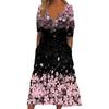 IHUASU Fashion Summer Spring  Short Sleeve V-Neck Casual Dresses