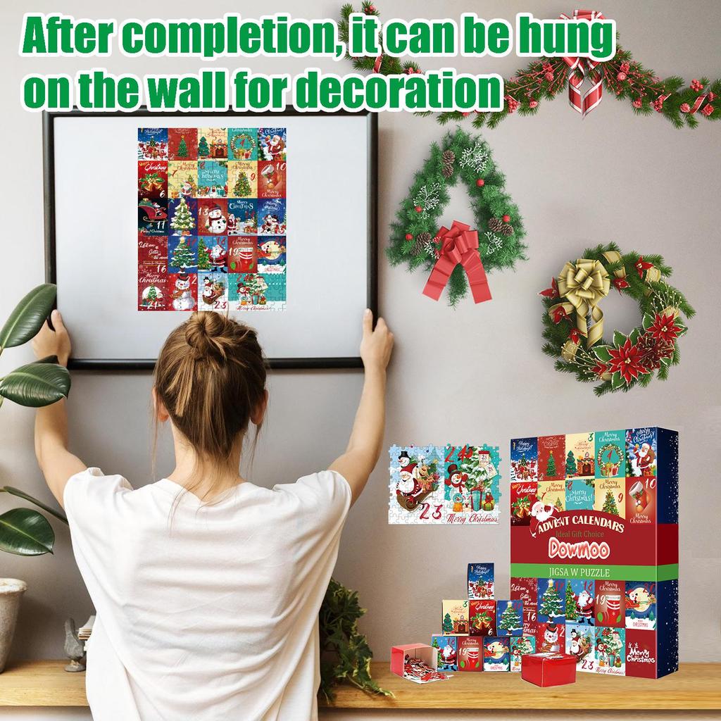 Dowmoo Christmas Advent Calendar Puzzle & Hanging Decoration Gift Toy