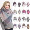 European & American Autumn/Winter Thick Double-Sided Plaid Scarf & Shawl for Women