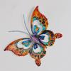 Hollow Out Colorful Metal Butterfly Wall Art Decoration Garden Ornament Outdoor Indoor Iron Sculpture Wall Hanging Decor