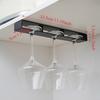 Non-drilled Bar Wine Glass Rack Cup Holder in Kitchen and Dining Room Upside-down Racks for Household Wine Glasses Organizador