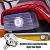 Motorcycle Tail Light Waterproof Dirt Bike Light Colorful Warning Flash Lamp For ATV Night Riding Scooter Outdoor Safety