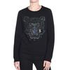 (WMNS) KENZO Cotton Tiger Head Printing Long Sleeves Pullover Hoodie Black Women's F762SW7054XD-99
