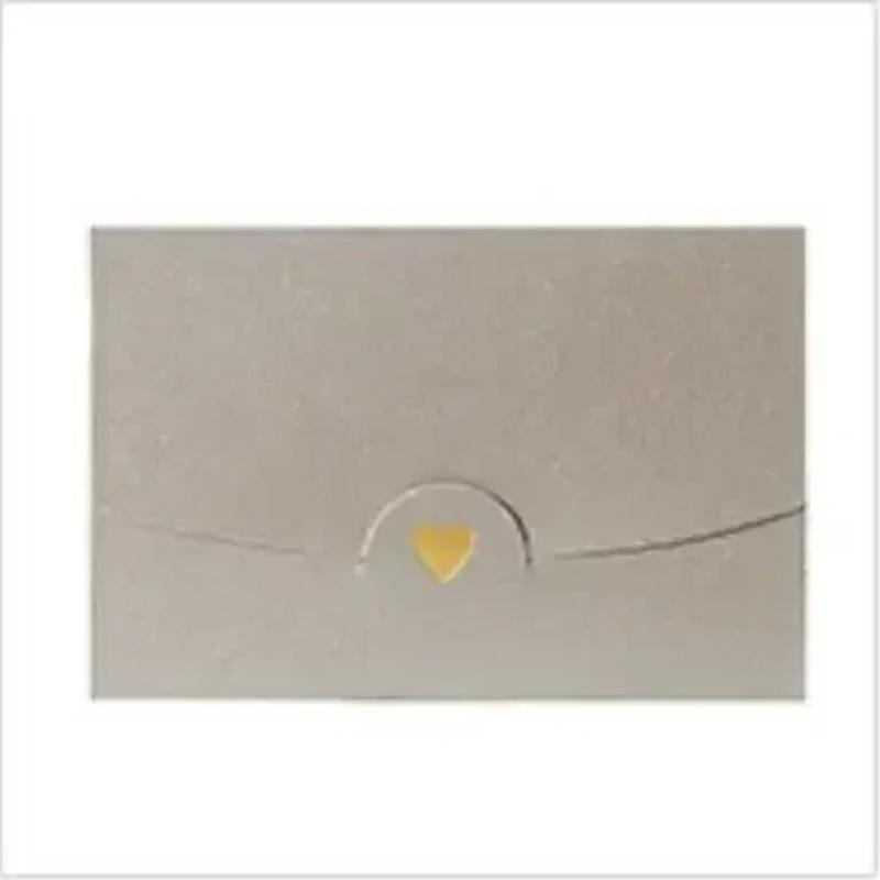 20pcs Mini Envelopes Small Greeting Card Name Card Envelope Hot Stamping Love Pearlescent Paper