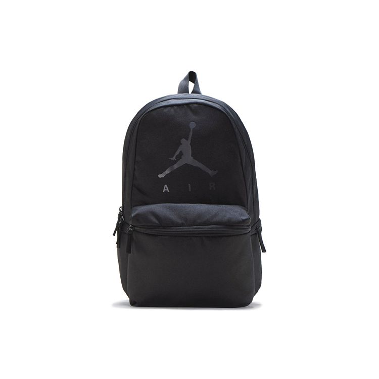 Jordan Basic Air Logo Zipper Basketball Backpack Unisex Backpack Black 9A0289-023 Black