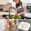 3/5/10PCS Silicone Square Shower Drain Hair Catcher, Anti-Clogging Sink Strainer with Suction Cups, Drain Protector
