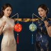 DIY Material Kit Handmade Hydrangea Lantern Glowing Floral Flower Ball Lamp Ancient Style Luminous Handheld Light Kids Craft