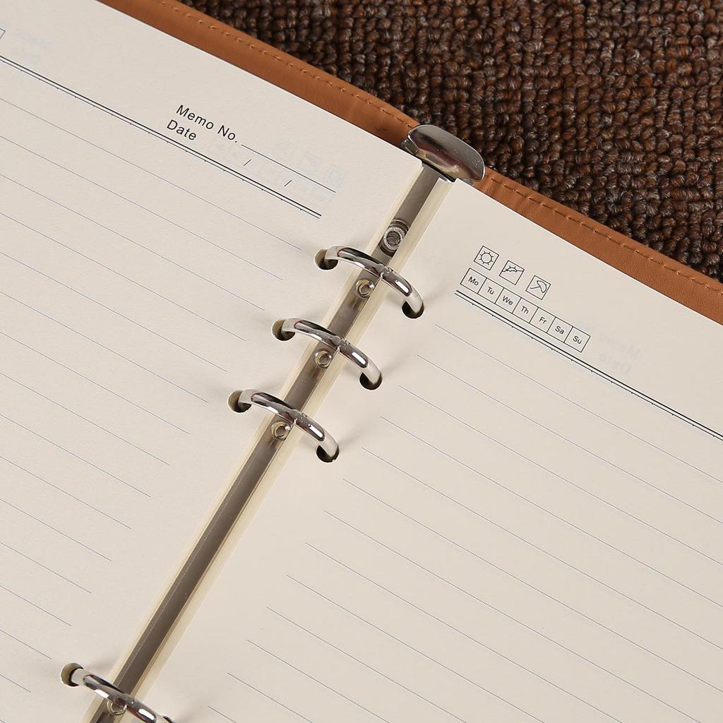 Business Loose-Leaf Notebook with Buckle - Notepad Gift Box Set