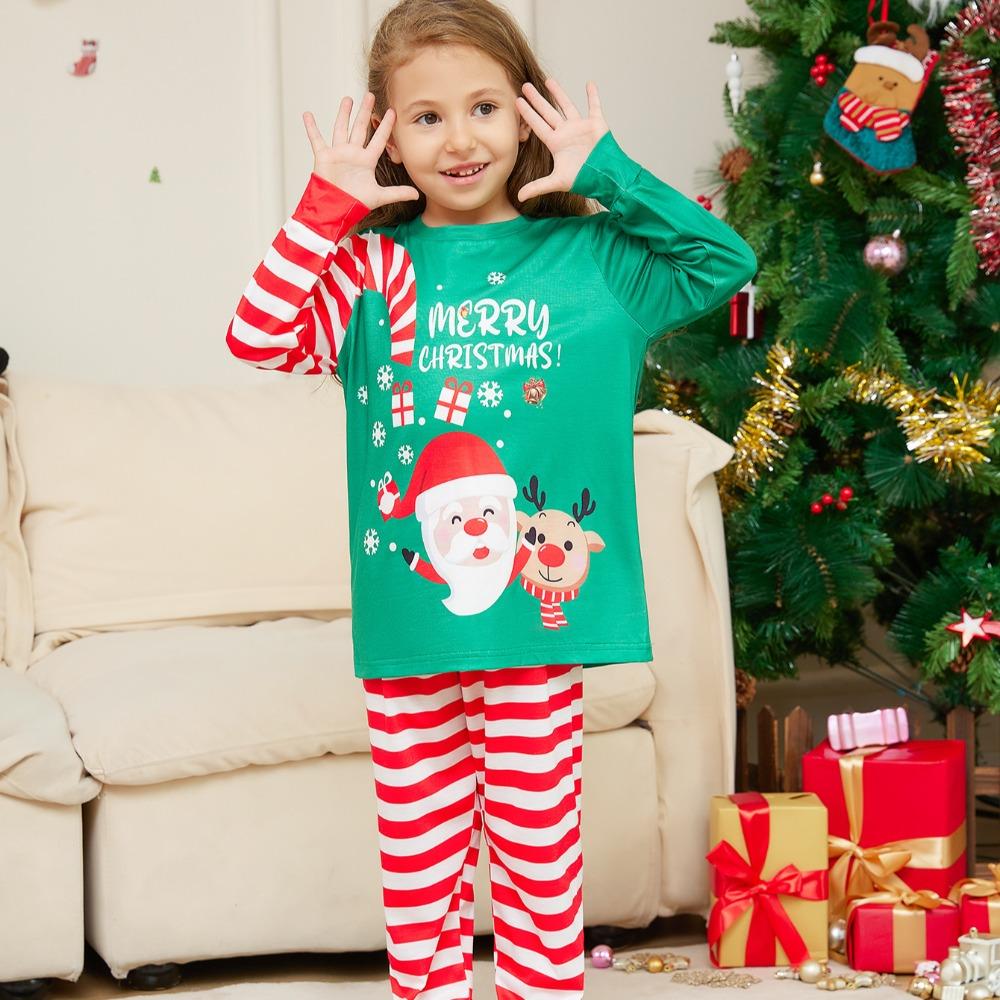 Nachtwäsche Familie Passende Pyjamas Erwachsene Kind Pyjama Set 2023 Neu Weihnachten Schlafbekleidung