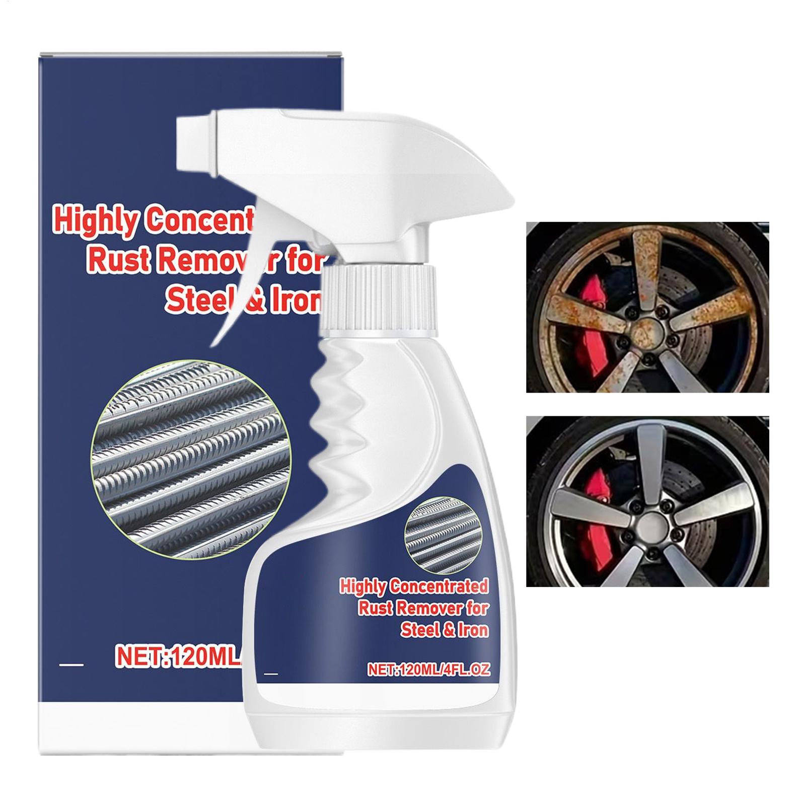 120ml  Metal Rust Remover Multi-purpose Rust Remover Rust Inhibitor Derusting Spray Powerful Metal Rust Remover Car Maintenance 120ml