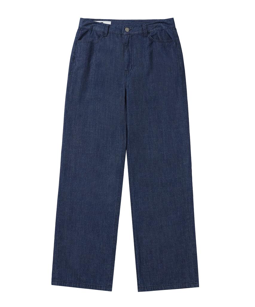 Awodeijeu Cool Linen-Like Straight Denim [Blue]