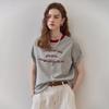 Color Block Ronde Hals LeTTering T-shirt ze07qT050na