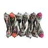 6PCS with Clips Simulation Sparrow Multicolor Artificial Bird Model  Home Decoration