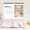 1pc 2026 Hanging Calendar, Floral Design, 12 Unique Illustrations, Monthly Plan, Perfect Gift for Birthdays, Christmas, New Year