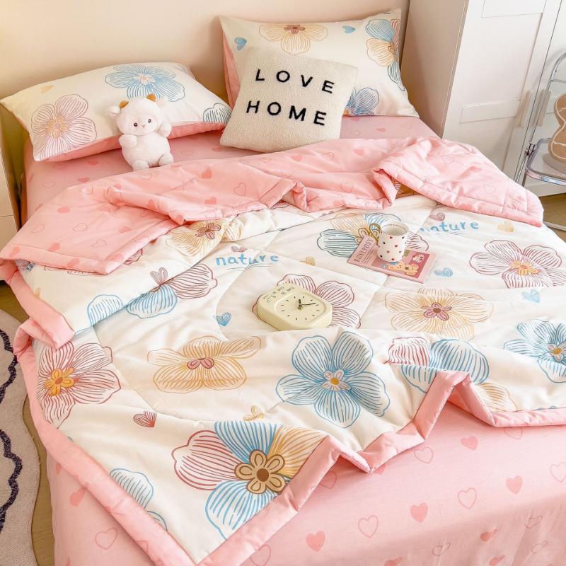 Summer Cool Quilt Machine Washable Summer Air-Conditioned Quilt Children'S Thin Quilt Single Student Dormitory Cool Cover