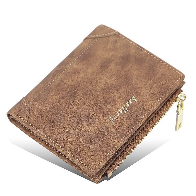 Wallet Men's Short Korean Version Youth Multi Card Vertical Fashion Zipper Coin Purse