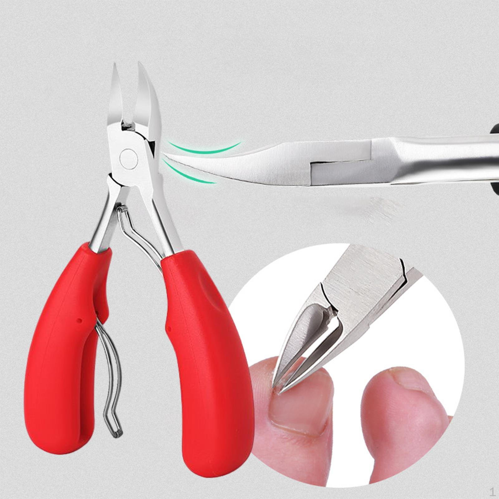 

Кусачки для ногтей Olecranon, противоскользящая ручка, твердый инструмент, кусачки для толстых ногтей на ногах, инкрустация