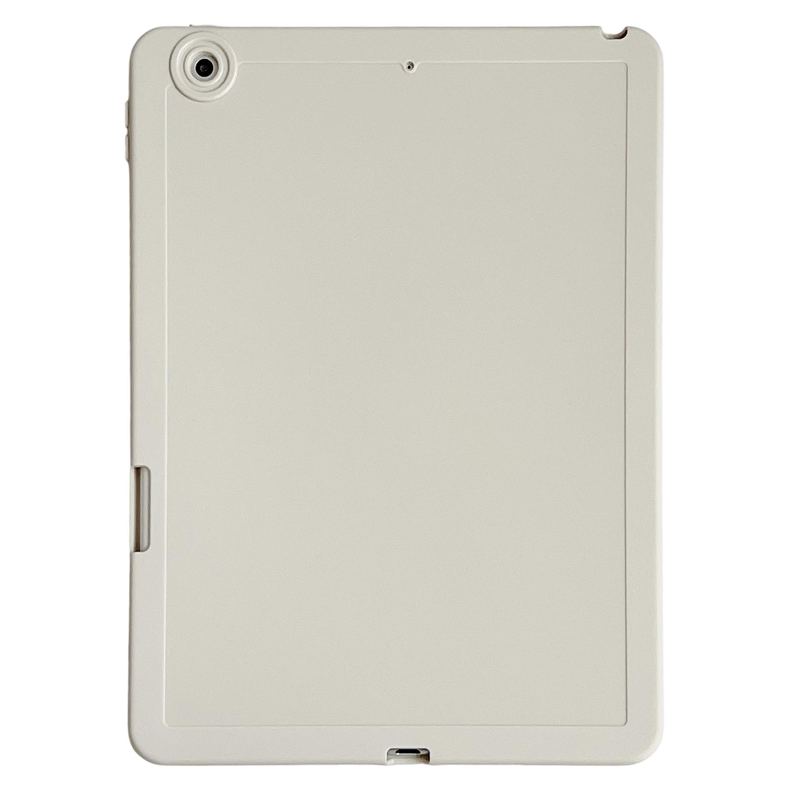 

Tablet Case For iPad 10.2 (2021)/(2020)/(2019) Shockproof Soft TPU Cover with Pencil Holder White