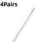 Mold Free Stainless Steel Chopsticks 4 Pairs Non-slip Reusable Cutlery for Home Sushi Restaurant Catering