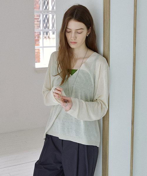 Onaenon Deep V-Neck Summer Knit Nek6Mp530