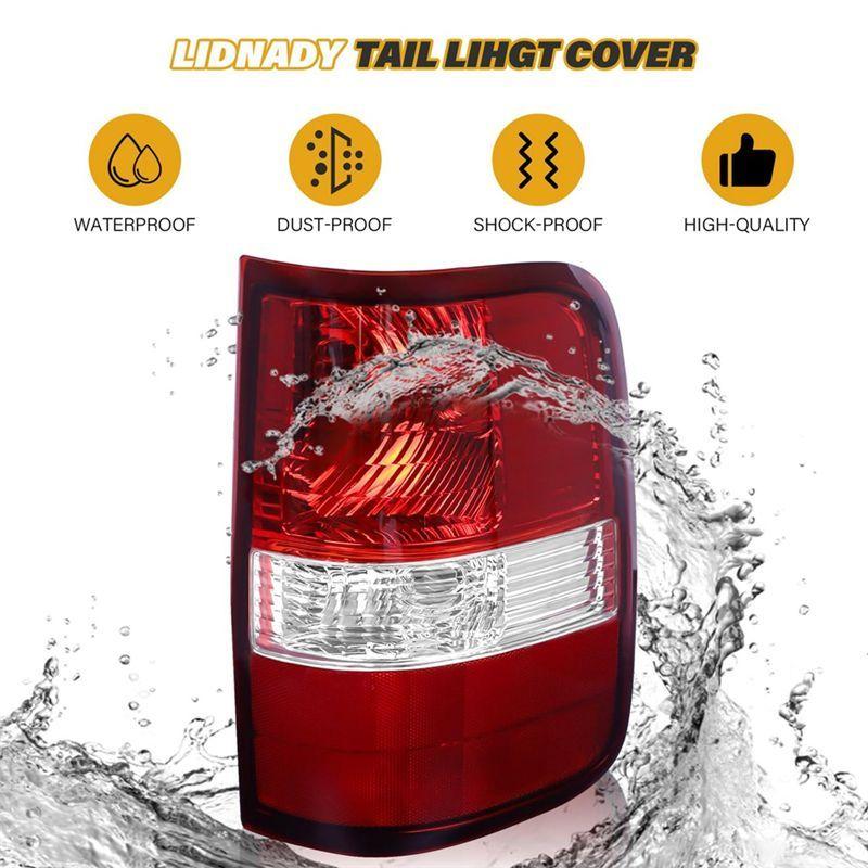 Precise For Ford F-150 2004-2008 F150 Tail Light Assembly Brake Rear Light Replacement 5L3Z-13405-CA, Without Bulb Parts , Right