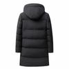 Winter New Thickened Warm Hooded Mid-Length Versatile Over-the-Knee High-End Fashion Versatile Cotton Jacket for Men