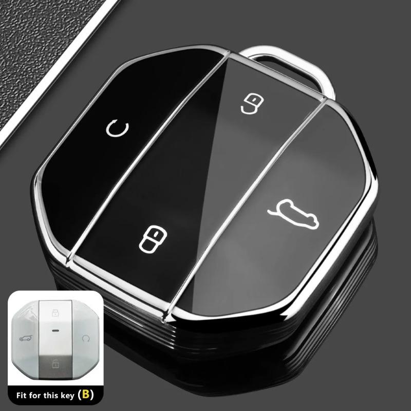 

TPU Car Key Case for Jetour Travelers T2 T1 2025+ Remote Cover Shell Keychain Fob Accessories Anti-Scratch
